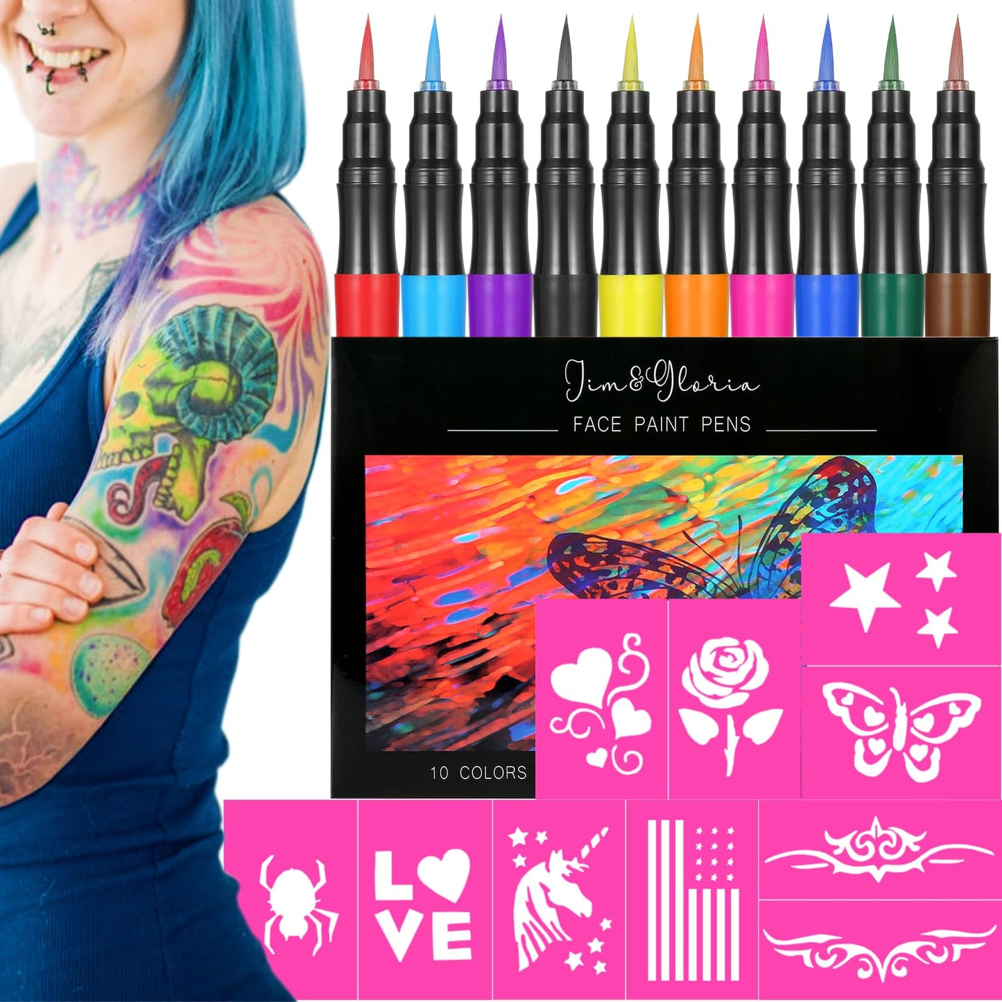J&G Temp Tattoo & Body Art Markers